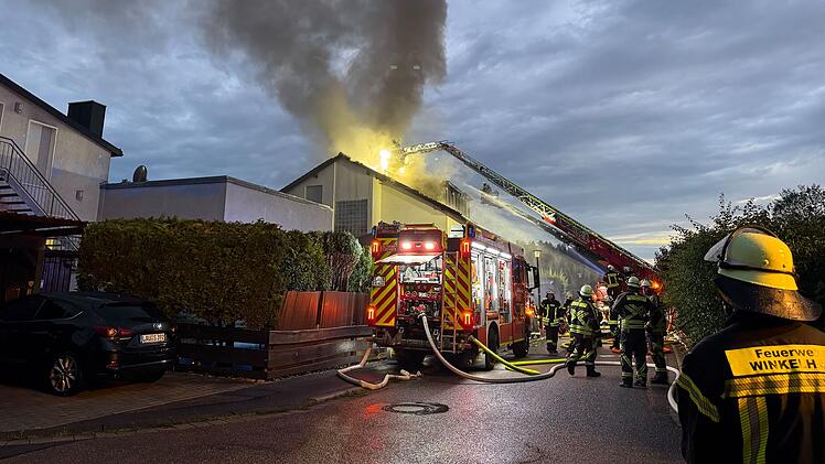 Dachstuhlbrand in Winkelhaid