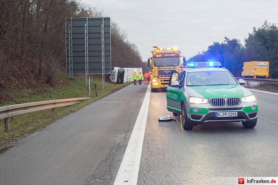 Zwei Schwerverletzte nach Unfall auf der A73