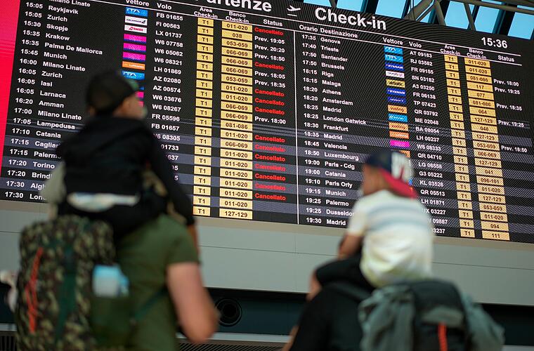 Warnstreik in Italien - zahlreiche Flüge gestrichen