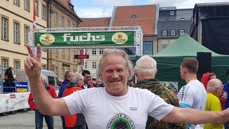 Willi Zabel kam extra aus Dortmund, um mitzulaufen.  Foto: Sebastian Martin