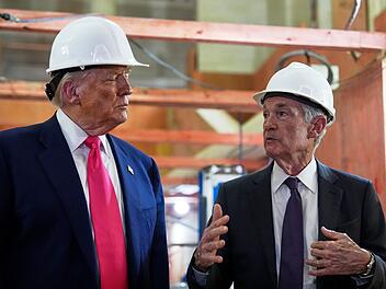 US-Präsident Trump besucht Federal Reserve