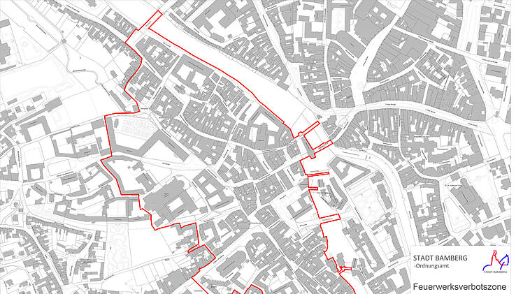 Feuerwerksverbot zu Silvester 2024 in Bamberg: Domberg und Sandgebiet