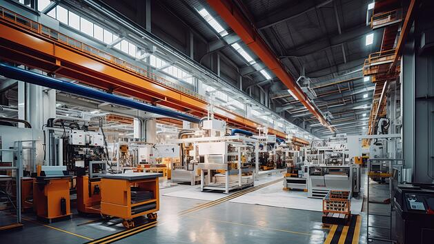 Fabrik, Halle, Werk, Industrie, Herstellung, Produktion, Technologie, Autozulieferer