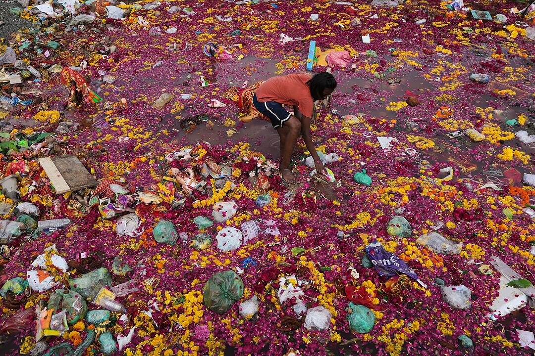 Hinduistisches Dashama-Fest in Indien