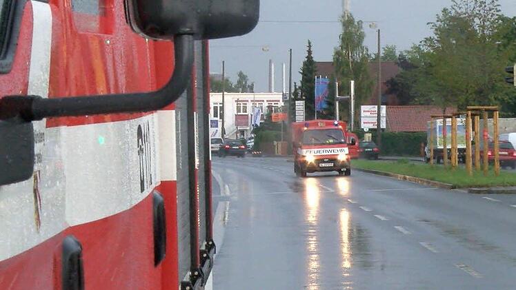 Die Straßen in Nürnberg waren nicht nur nass... Foto: News5/Grundmann