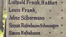 Das Kriegerdenkmal auf dem jüdischen Friedhof von Kleinsteinach