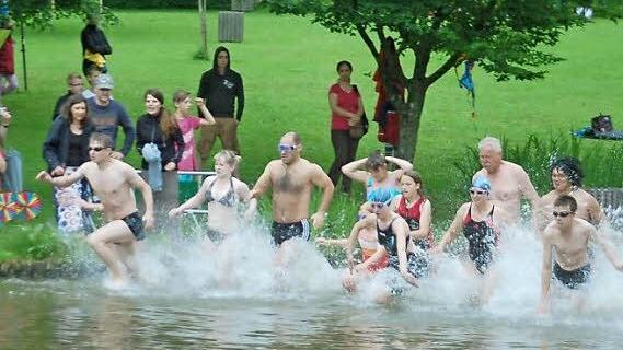 150 Meter müssen die Triathleten beim "Haba-bewegt-Familien-Tag" unter anderem bewältigen. Foto: CT-Archiv