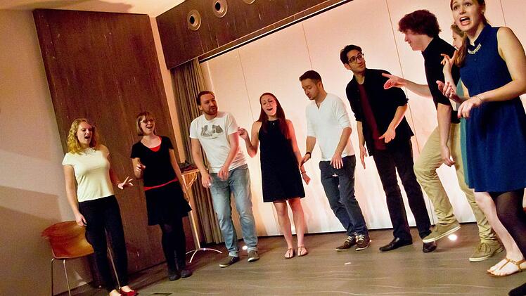 Das Würzburger Vokalensemble "Room4Rent" gastierte in Coburg.Foto: Jochen Berger