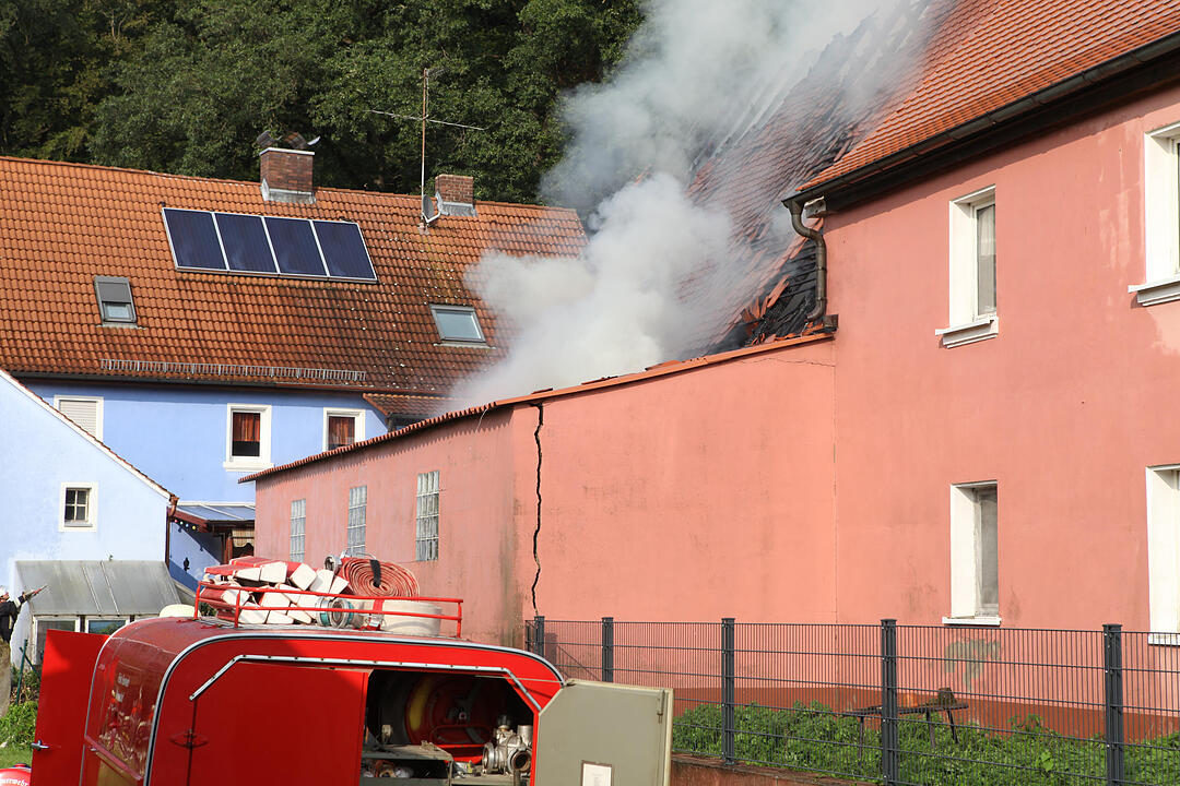 Herpersdorf bei Ansbach: Scheune abgebrannt
