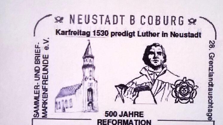 Zum Luther-Jahr 2017 präsentierten die Briefmarkenfreunde Neustadt einen Sonderstempel