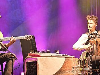 Herbert Pixner (rechts) und Manuel Randi, zwei aus dem "Herbert-Pixner-Projekt" Foto: Stephan Herbert Fuchs