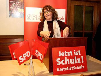 Die SPD-Bundestagsabgeordnete Martina Stamm-Fibich war Hauptrednerin bei der SPD in der Braustube Heller.  Fotos: Richard Sänger