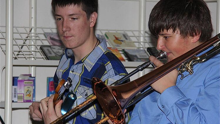 "The Timewalkers" mit Malte Schilling (Gitarre) und Frederik Keller (Posaune).