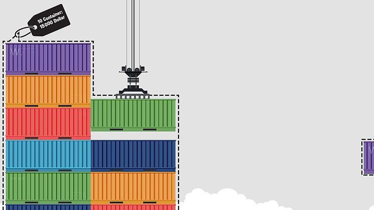 Die Preise für Container haben sich verzehnfacht F. Schäfer