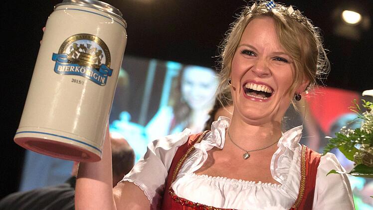 Marlene Speck wurde am 18. Mai 2015 zur Bayerischen Bierkönigin gekrönt. Foto: dpa