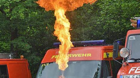 Der Feuerspucker Jojakim war die Attraktion.