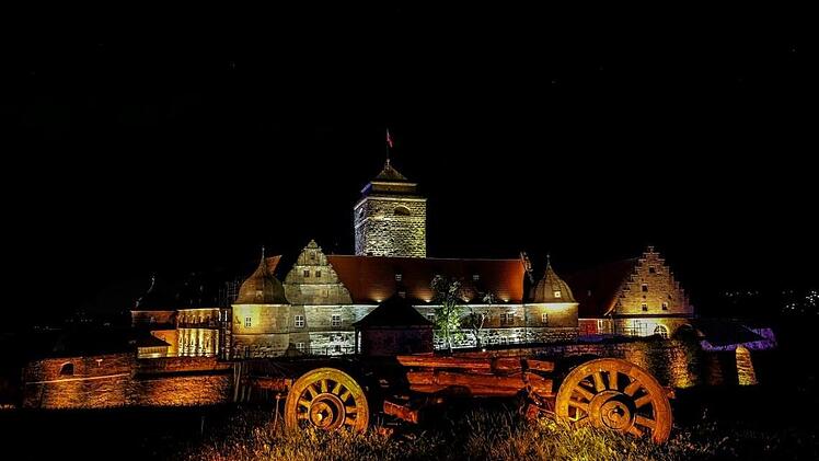 Ein Highlight 2018 auf der Festung Rosenberg war "Kronach leuchtet". Mit seinen vielen Lichtpunkten auf der Festung zog das Festival über 20 000 Besucher an. Falk Bätz