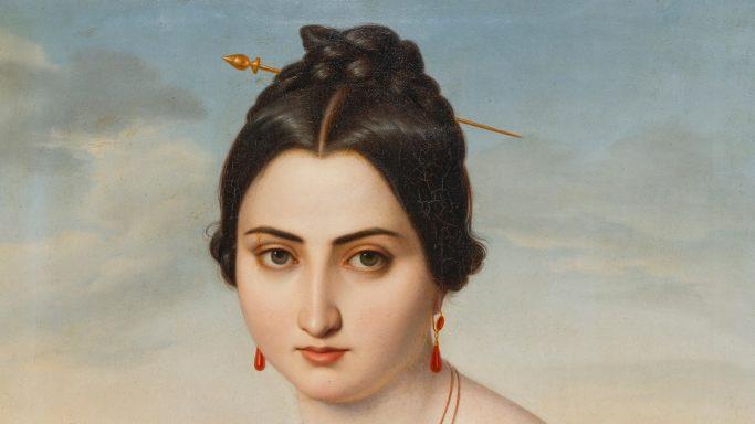 Friedrich Müller, Porträt der Fortunata Segadori, 1832,  Klassik Stiftung Weimar