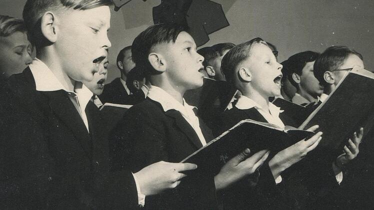 Der Chor um 1953 herum.  Foto: Windsbacher Knabenchor