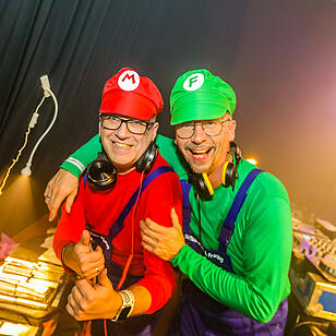 Beste Partystimmung in der Stadthalle