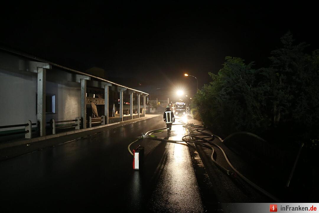 Brand in Baustoffhandel in Steinach