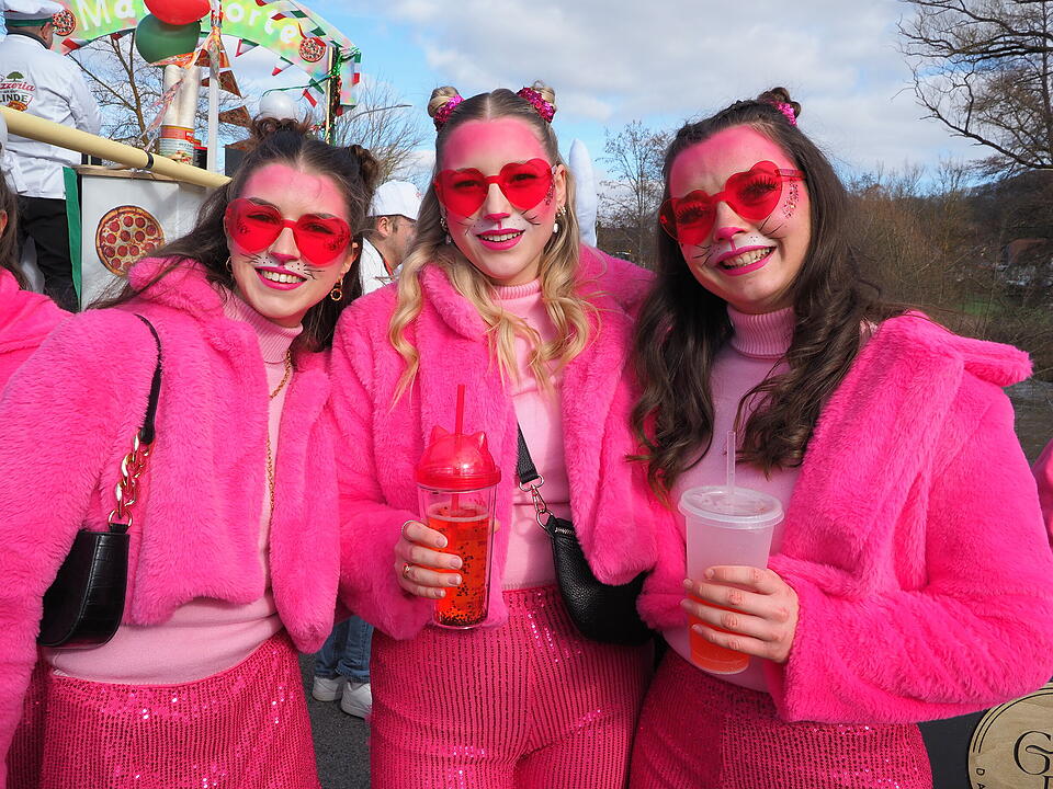Wildes Faschingstreiben in Steinach an der Saale.