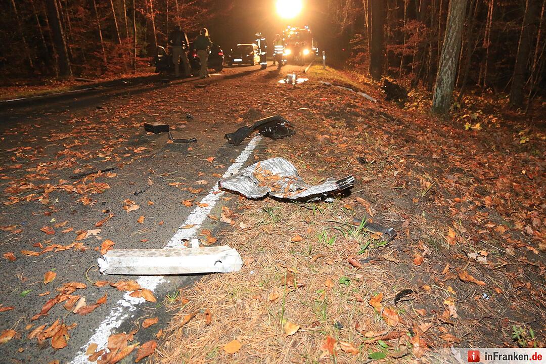 Schwerer Unfall wegen Wildwechsel bei Oberhaid