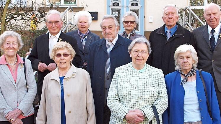 Diese Jubilare feierten bereits vor 75 oder 80 Jahren ihre Erstkommunion.