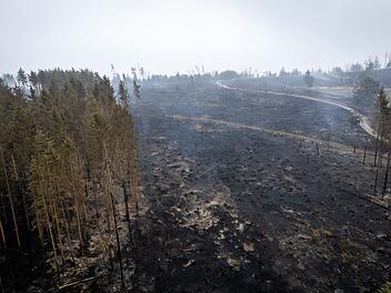 Waldbrand in Thüringen