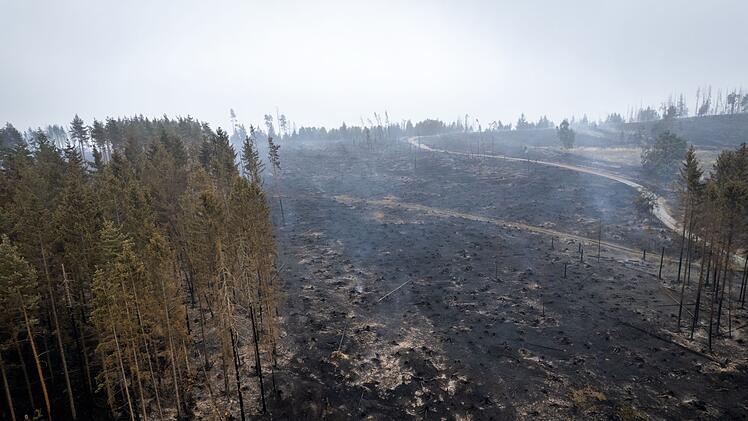 Waldbrand in Thüringen