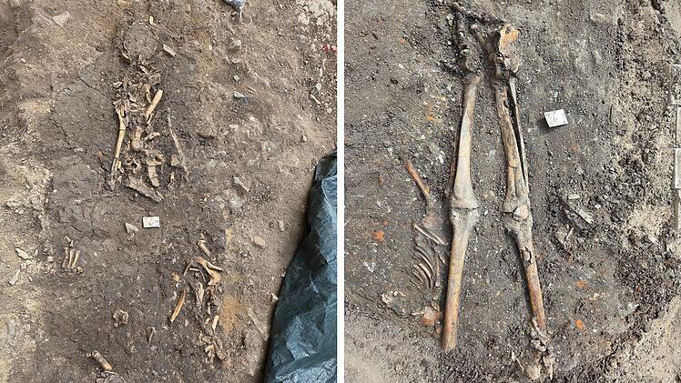 W&uuml;rzburg:  Arch&auml;ologen finden menschliche Knochen auf Festung Marienberg
