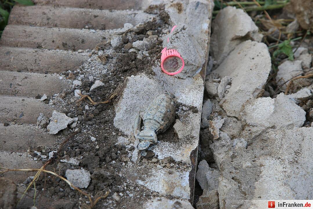 Sprenggranatenfund in Hallstadt