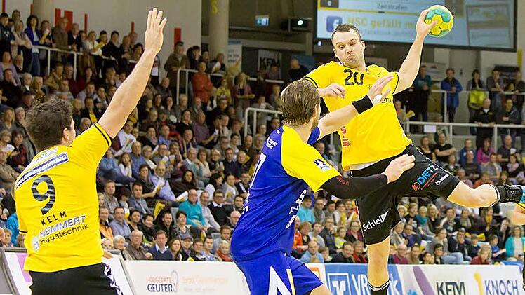 Der HSC-Kanonier Fabian Billek nahm wieder einmal Maß - auch gestern Abend gegen Rostock.