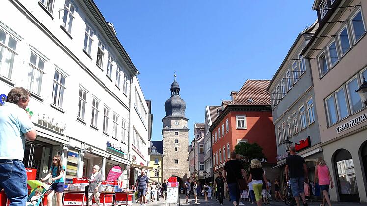 Die Spitalgasse ist Coburgs Haupteinkaufsstraße.Jochen Berger
