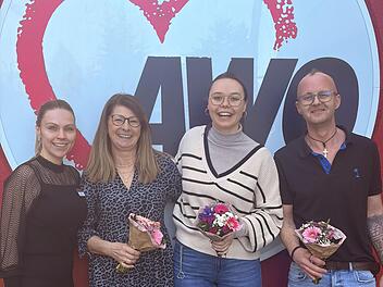 Die Leitungsfunktionen in der Pflegeeinrichtung AWO Willy-Brandt-Haus sind neu geregelt. Von links: Lisa B&ouml;hme, Elke Hohmann, Albina Fr&ouml;hlich und Lukas Norek.