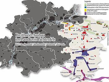 Übersicht über den Breitband-Ausbau im Raum Burgkunstadt-Altenkunstadt-Hochstadt-Weismain.