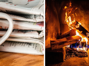 Zeitungen im Kamin verbrennen: Bußgeld droht