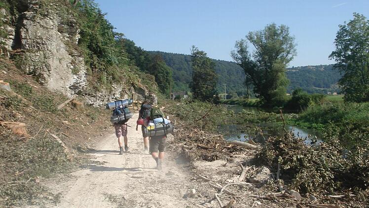 Impressionen aus dem Altmühltal: Besiedelte Gebiete sind zu meiden.