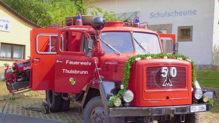 Der inzwischen schon etwas betagte Schlauchwagen der Feuerwehr. Fotos: FFW