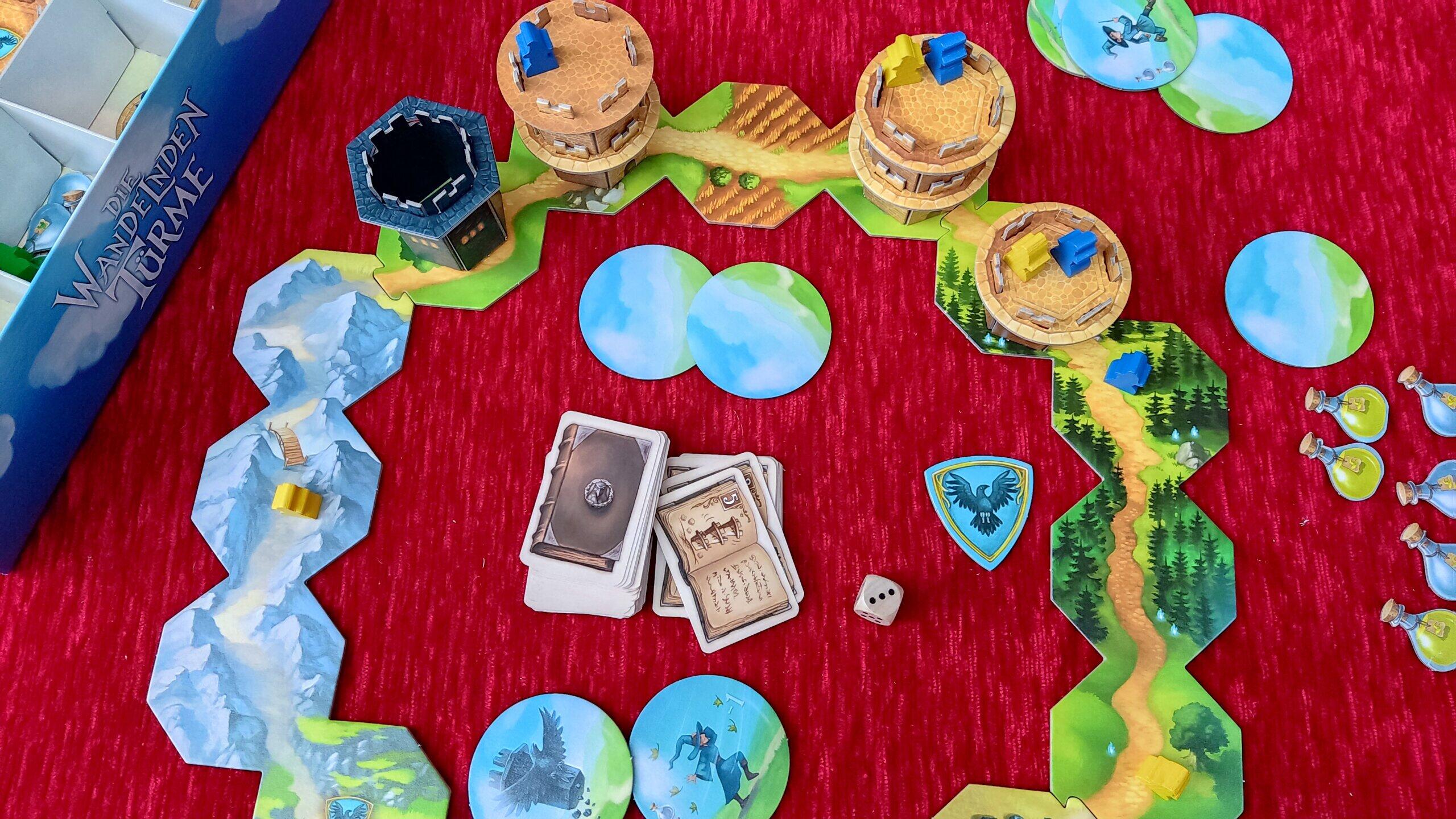 IELLO – Die 5 Türme (IE-70286) – Strategiespiel Mit Auktion & Absteigenden Zahlen
