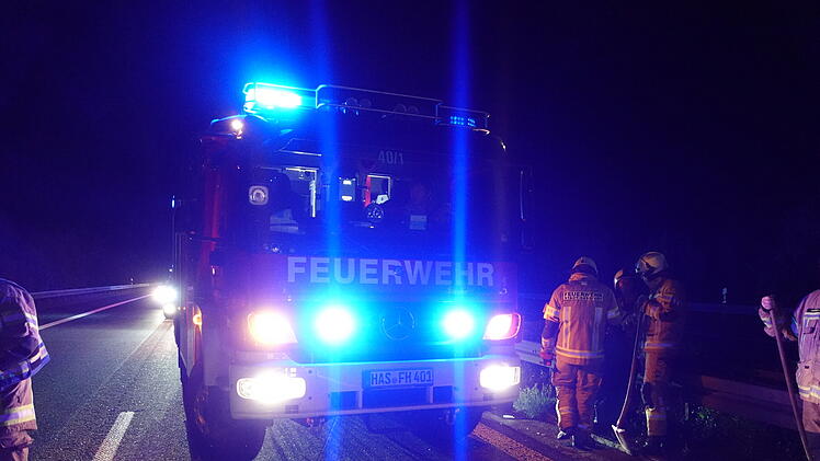 Unfall auf der A70: 100. Einsatz des Jahres für die Freiwillige Feuerwehr Haßfurt