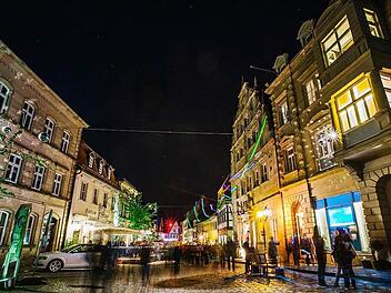 Die Obere Stadt wird auch heuer das Kernstück bei "Kronach leuchtet" sein. Foto: Hendrik Steffens/Archiv