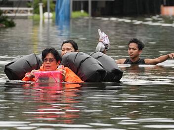 &Uuml;berschwemmungen in Thailand