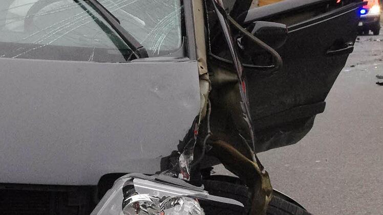 Der beschädigte Van