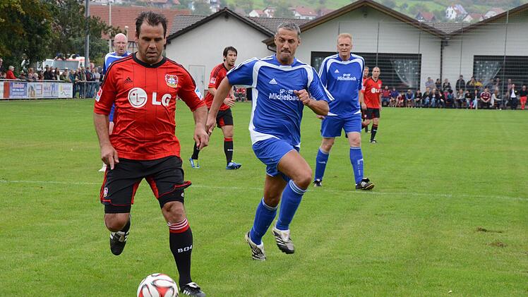 Spielte in Diebach natürlich im Sturm: Leverkusens früherer Nationalspieler und Torjäger Ulf Kirsten.
