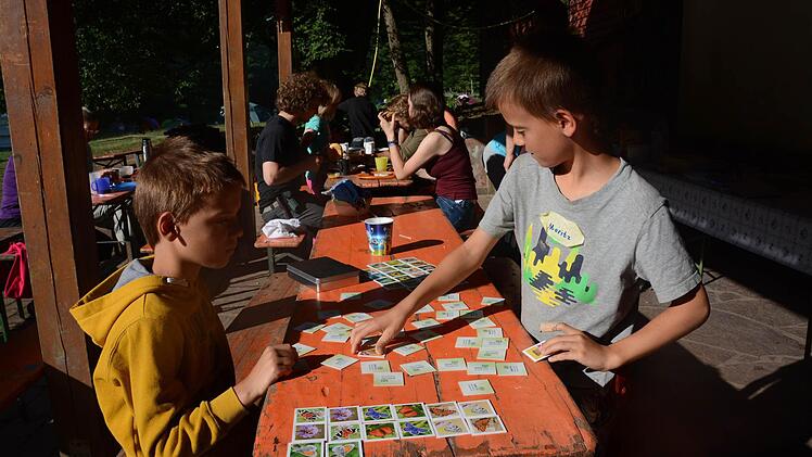 Das Memo-Spiel hat seinen ersten Praxistest auf dem Zeltlager des Bund Naturschutz an der Schondra schon bestanden. Foto: Elisabeth Assmann