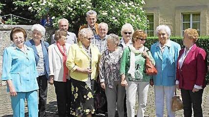 Erinnerungsfoto: Der Jahrgang 1933/ 1934 während seines Klassentreffens in Münnerstadt. Foto: Ortner