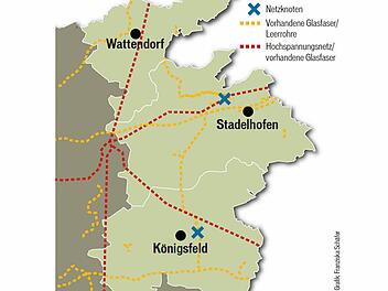 Infrastruktur der Trassen für den DSL-Ausbau.
