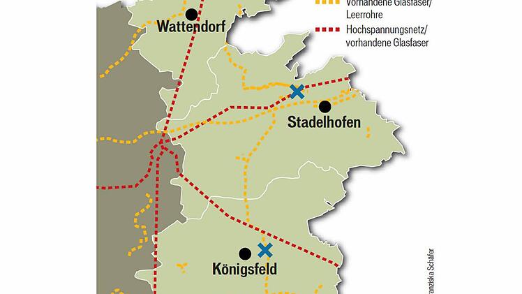 Infrastruktur der Trassen für den DSL-Ausbau.