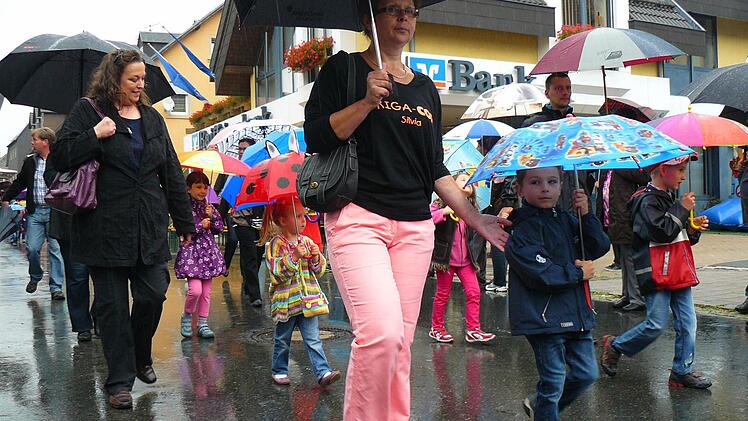 Die Kleinsten vom Kindergarten.